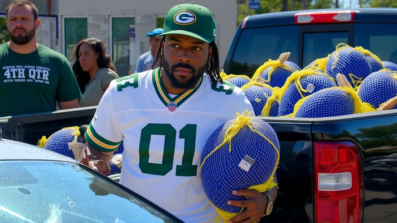 NFL Player Warren Brinson’s Foundation Distributes 300 Turkeys in Savannah Annual Drive